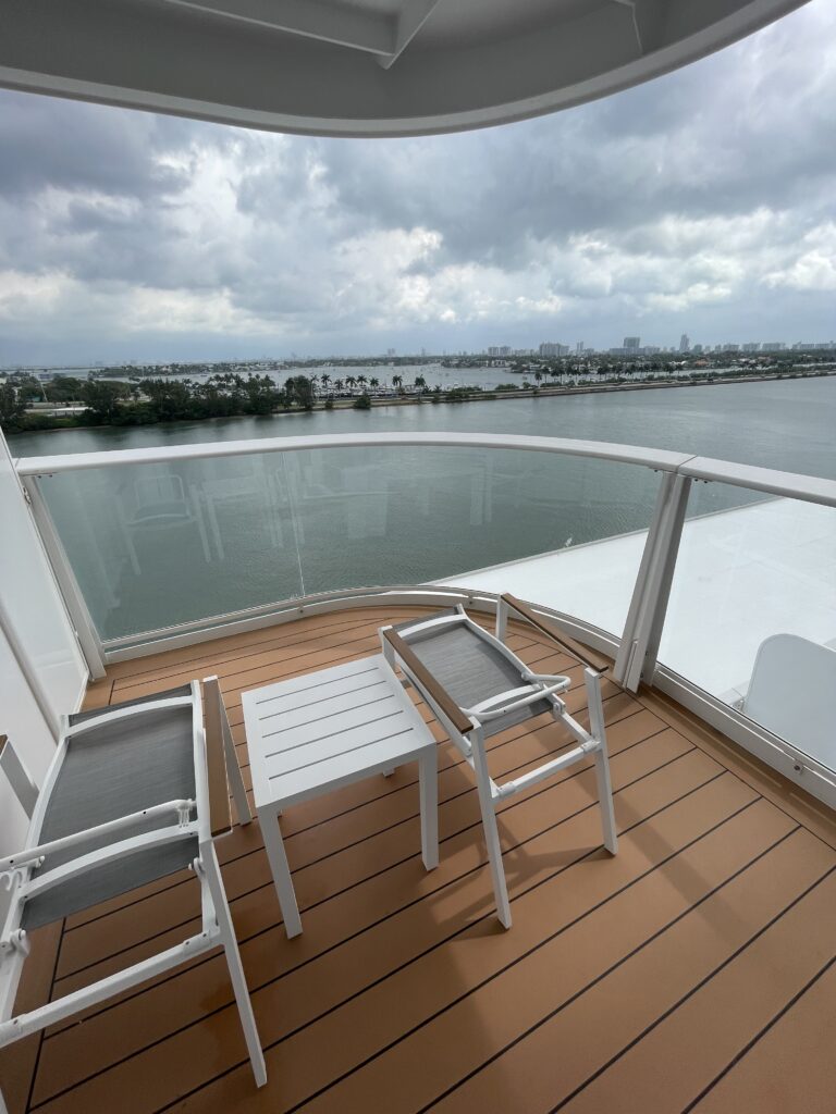 Photo of Deck 10 large, curved balcony